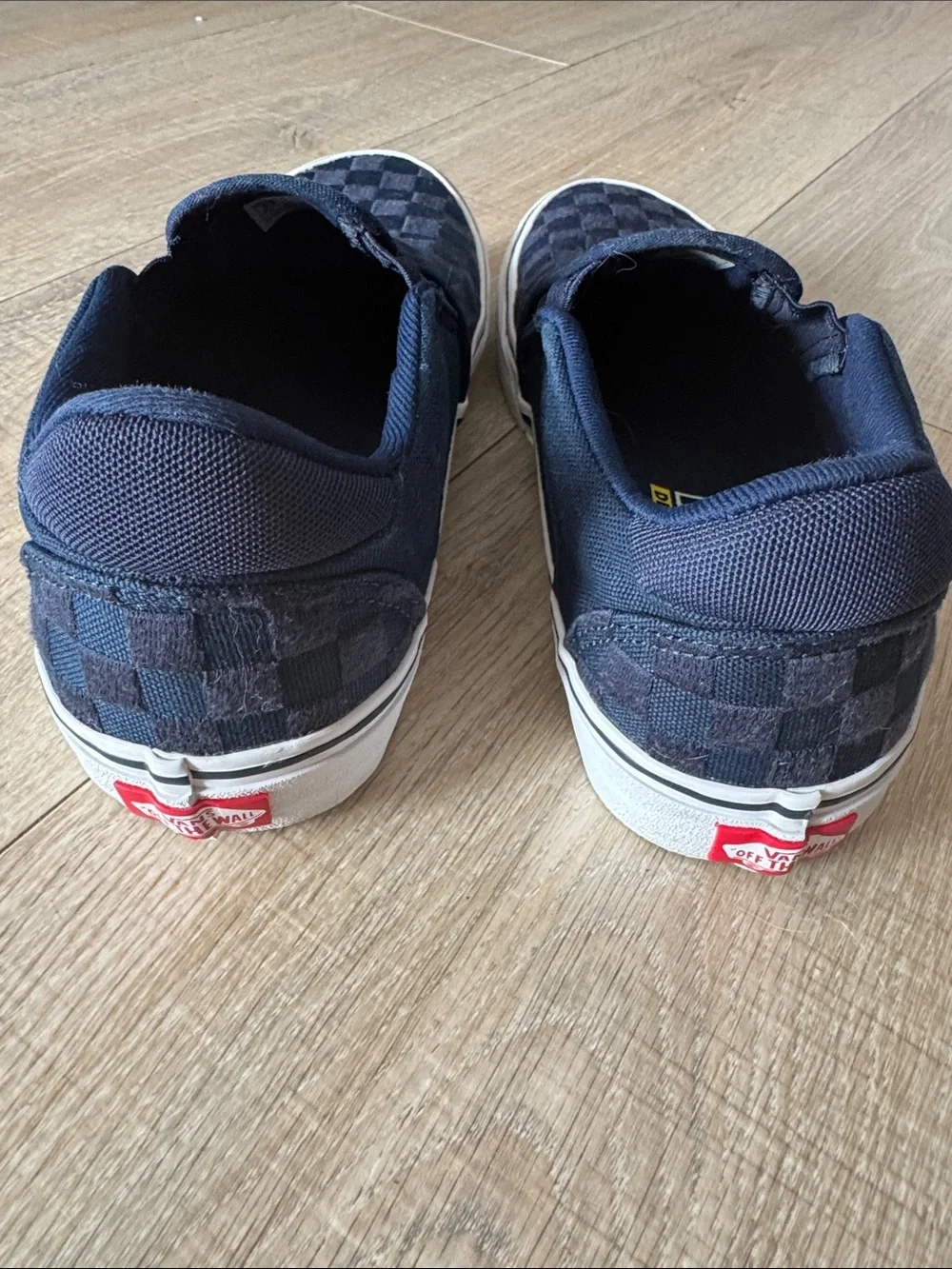 Vans Slip-On Checkerboard in Navy and Black
